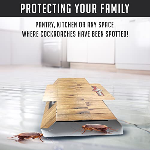 TRAP A PEST Roach Traps Indoor Sticky (36 Pack) - Glue Traps for Roaches Bug Traps with Roach Bait Traps - Long Lasting Non-Toxic Children and Pet Friendly - Trap a Pest - Image 5