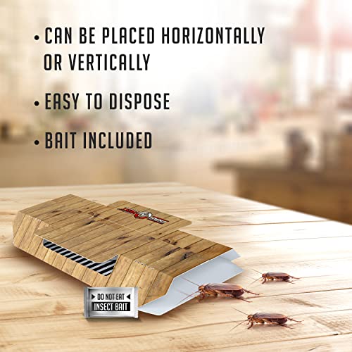 TRAP A PEST Roach Traps Indoor Sticky (36 Pack) - Glue Traps for Roaches Bug Traps with Roach Bait Traps - Long Lasting Non-Toxic Children and Pet Friendly - Trap a Pest - Image 4