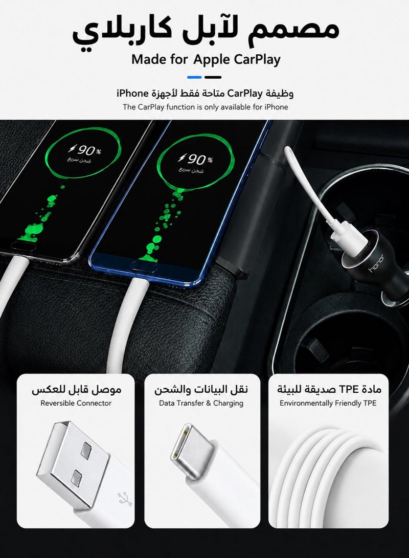 ORYXA iPhone Charger Cable 1M [MFi Certified] Lightning Cable 2.4A Fast Charging Lightning Cord Compatible with iPhone 14/14 Pro/14 Plus/14 Pro Max, 13/12/11/XS/X/8/7 Plus/6S, iPad Pro - Image 4