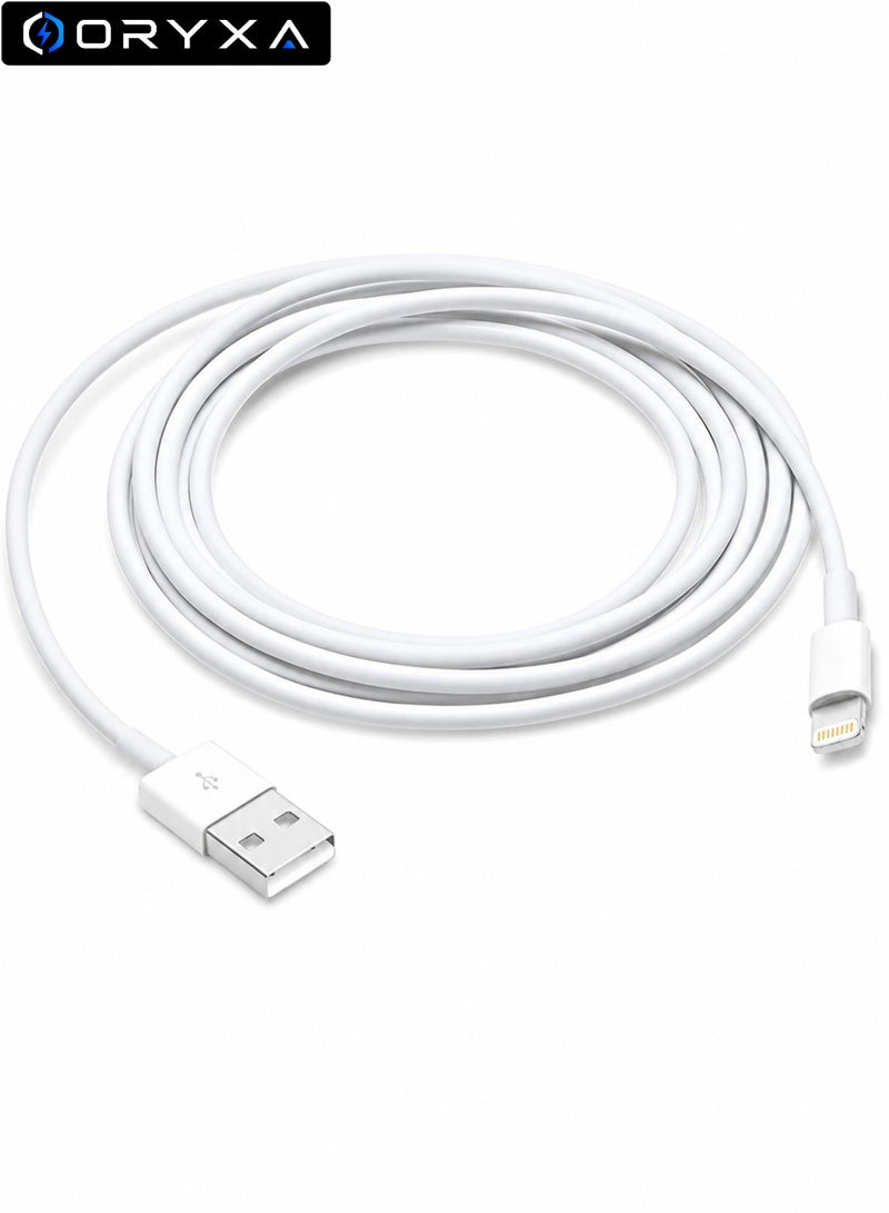 ORYXA iPhone Charger Cable 1M [MFi Certified] Lightning Cable 2.4A Fast Charging Lightning Cord Compatible with iPhone 14/14 Pro/14 Plus/14 Pro Max, 13/12/11/XS/X/8/7 Plus/6S, iPad Pro - Image 1