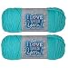 Hobby Lobby I Love This Yarn 4 Medium 100 Acrylic Yarn for Crocheting Knitting Blankets Hats Accessories Set of 2 110 Turquoise - Image 2
