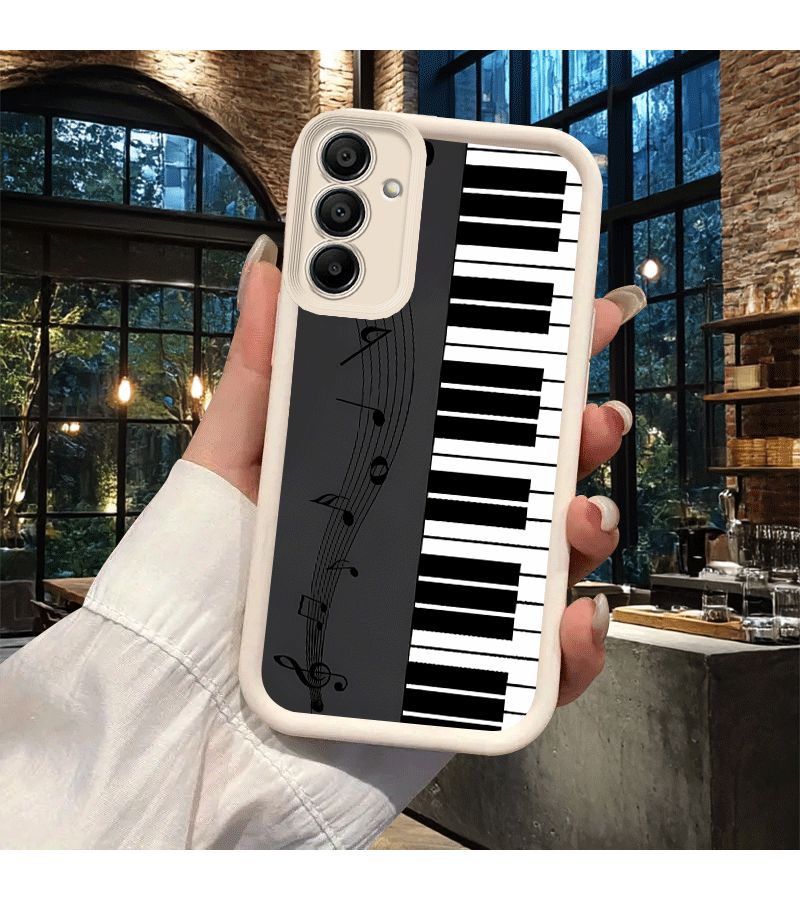 Mixed Color Piano Key Phone Case For Samsung Galaxy A22 - Image 2