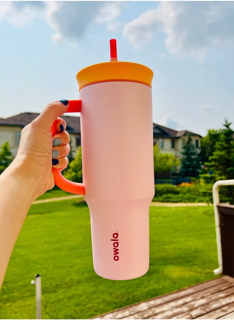 Owala - 40oz stainless steel, insulated water bottle Splash-resistant lid 2-in-1 lid Candy Store - Image 1
