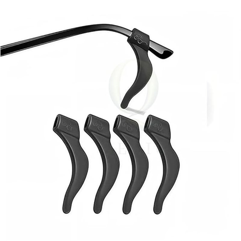 QEEIG Eyeglasses Anti-slip Grip Soft Comfortable Holder Silicone Hook Eyeglass Temple Tips Sleeve Retainer for Sunglasses | 7 Cm - Image 1