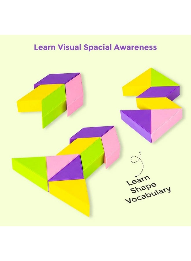 Ratna's Magnetic Tangram Brain Booster Children's Games | Magnetic Puzzle for Kids | Educational Travel Toys for Kids 3 Years & Above | Gift for Boys Girls - Image 3