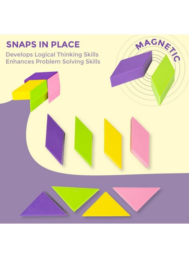 Ratna's Magnetic Tangram Brain Booster Children's Games | Magnetic Puzzle for Kids | Educational Travel Toys for Kids 3 Years & Above | Gift for Boys Girls - Image 2