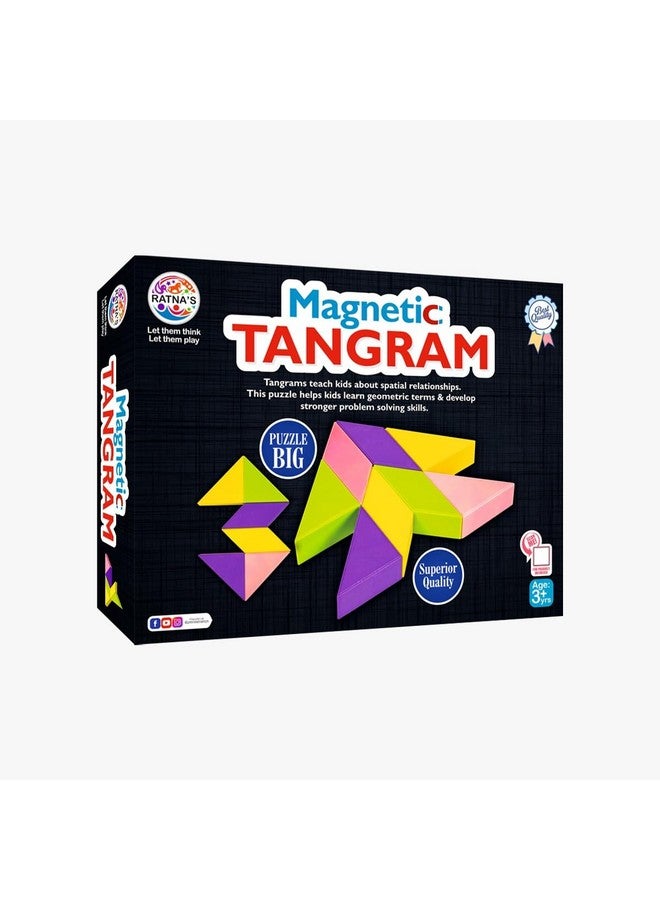 Ratna's Magnetic Tangram Brain Booster Children's Games | Magnetic Puzzle for Kids | Educational Travel Toys for Kids 3 Years & Above | Gift for Boys Girls - Image 4