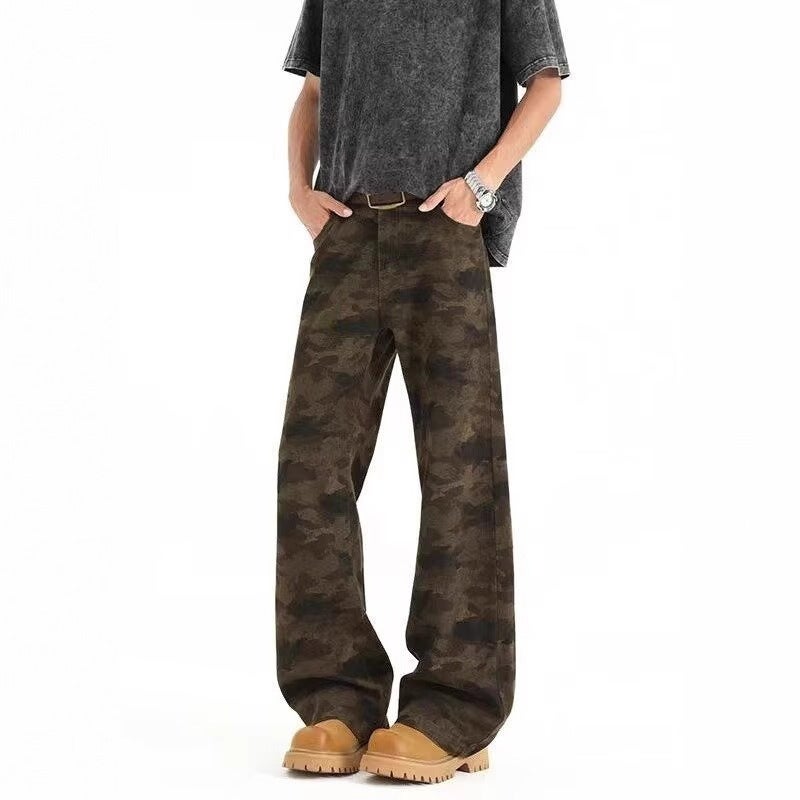 Unisex Classic Denim Jeans Loose Fit Daily Outdoor Wear - Image 1