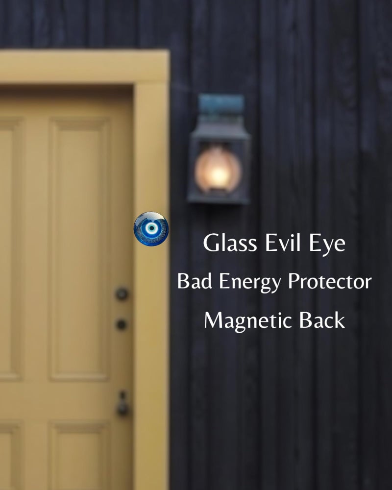 WARMINGO DE Evil Eye Fridge Magnet for Home Office or Main Door | Decorative Turkish Evil Eye | Bad Energy Protector | Home Decor (Design A) - Image 3