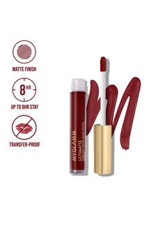 MyGlamm Ultimatte Long Stay Matte Liquid Lipstick - Plum Beauty (Burgundy) | Long Lasting Lipsticks For Women With 8Hr Stay | No-Smudge & Waterproof | Intense Colour | Moisturising Formula | 2.5Ml  - Image 2