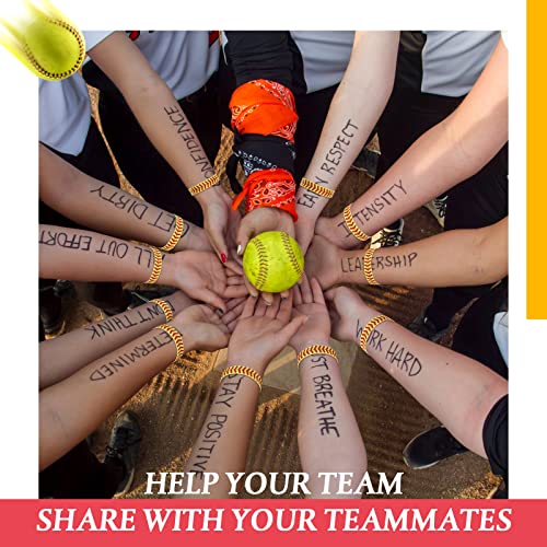 LEIFIDE 148 Pcs Softball Gift Softball Party Favors Makeup Bag Bracelet Keychain Stickers Hair Ties for Sport Birthday Decoration Party Supplies - Image 5