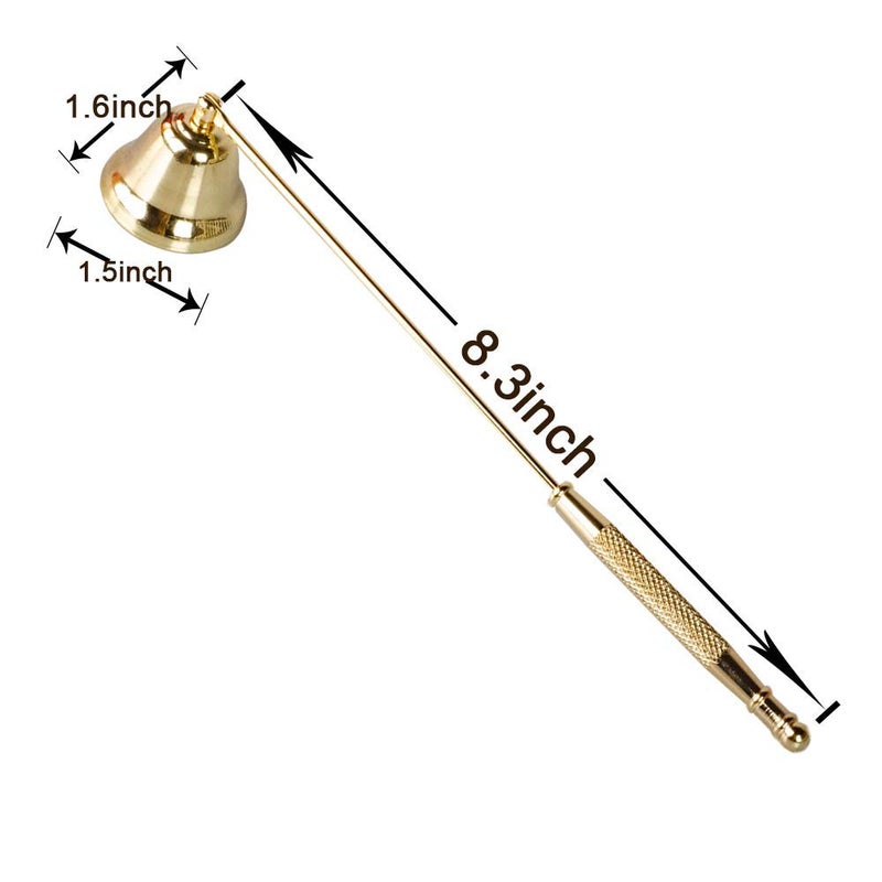 GAKA Candle Snuffer Accessory -Gold- for Putting Out Extinguish Candle Wicks Flame Safely - Image 3