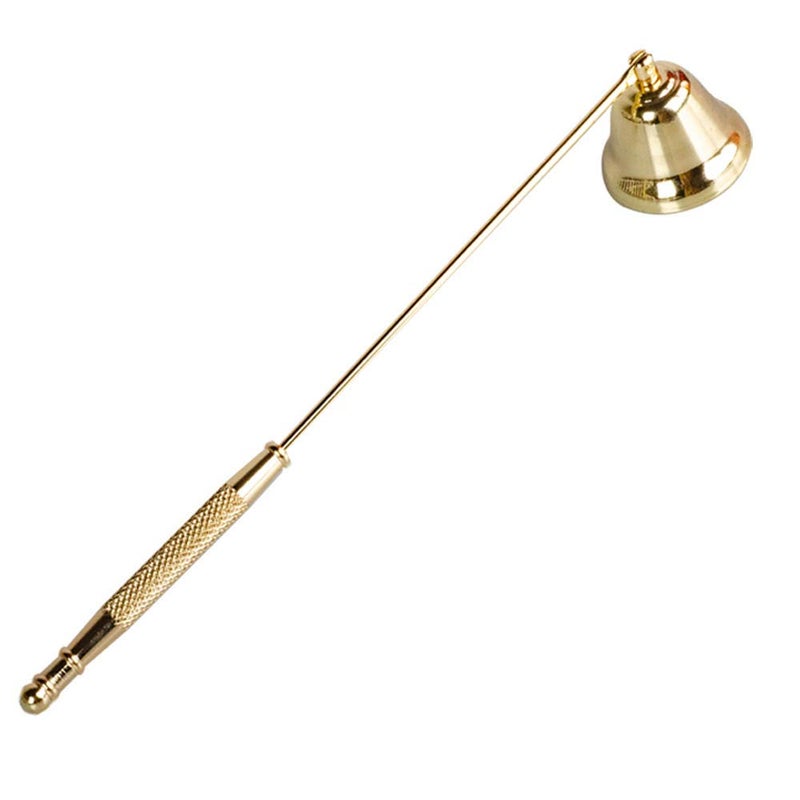 GAKA Candle Snuffer Accessory -Gold- for Putting Out Extinguish Candle Wicks Flame Safely - Image 1