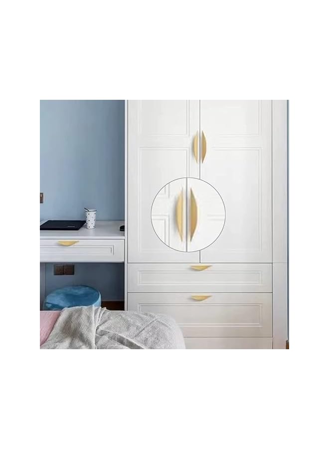 The Bros Cupboard Handles, Gold Drawer Knobs, Drawer Door Cabinet Handles, Furniture Handle with Screws, Kitchen Cabinet Handles, for Wardrobe Door, Cabinet Doors, and Home Decorating(117 mm, 4Pcs) - Image 4