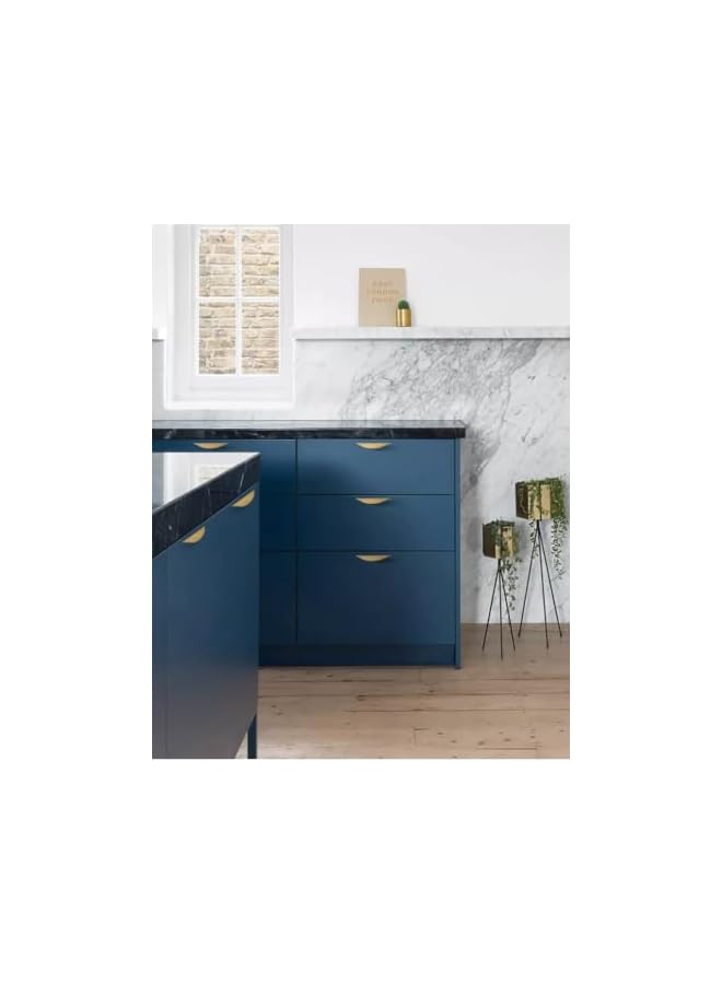 The Bros Cupboard Handles, Gold Drawer Knobs, Drawer Door Cabinet Handles, Furniture Handle with Screws, Kitchen Cabinet Handles, for Wardrobe Door, Cabinet Doors, and Home Decorating(117 mm, 4Pcs) - Image 3