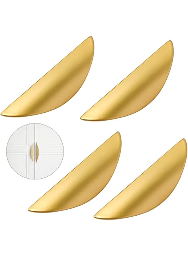 The Bros Cupboard Handles, Gold Drawer Knobs, Drawer Door Cabinet Handles, Furniture Handle with Screws, Kitchen Cabinet Handles, for Wardrobe Door, Cabinet Doors, and Home Decorating(117 mm, 4Pcs) - Image 1