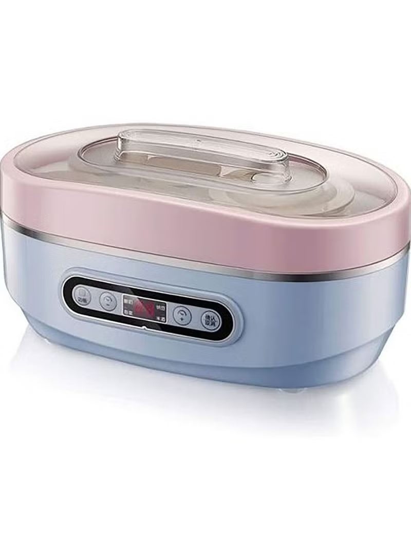 سوناي ماكينة صنع الزبادي الرقمية/8 برطمانات زجاجية/4 إعدادات مختلفة/تايمر/نقل حرارة متساووي/20 واط - Image 2