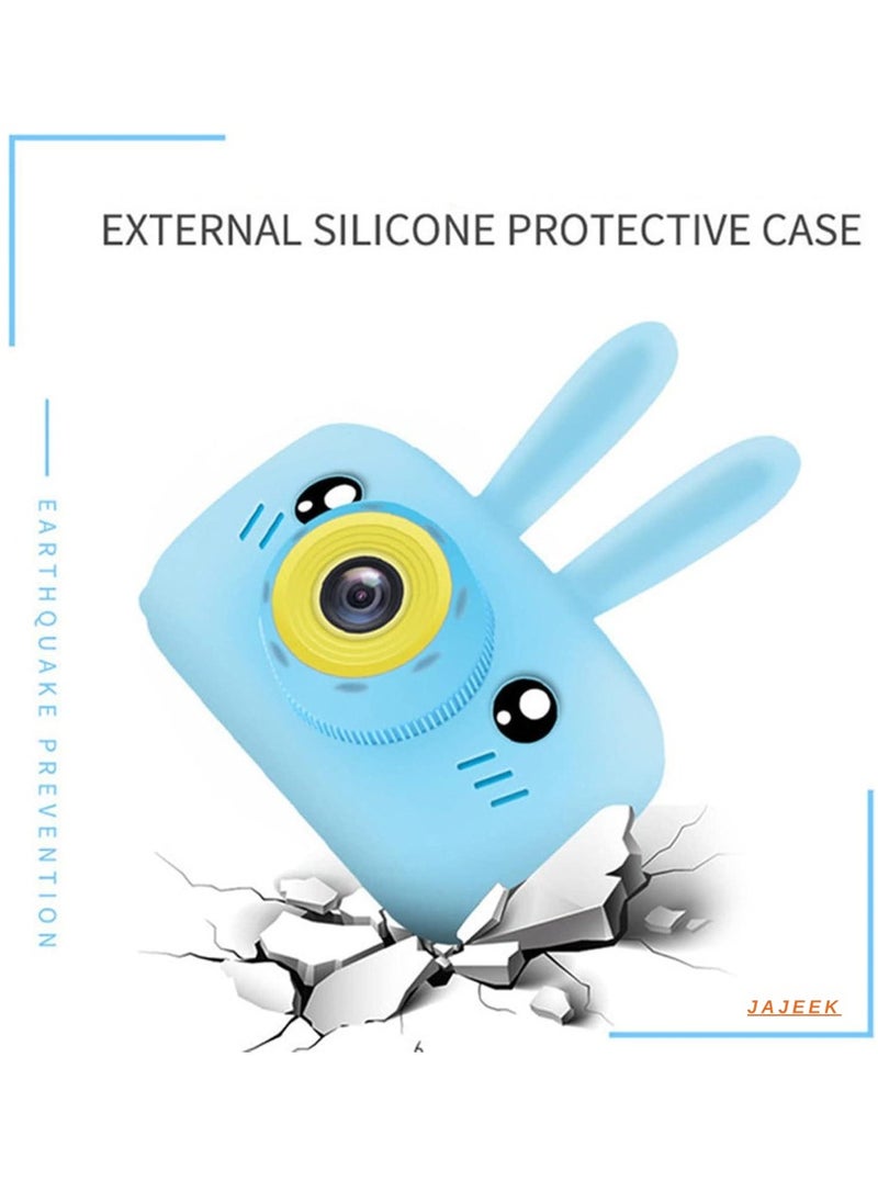 JAJEEK Kids Camera – HD Video Camcorder for Boys & Girls, 2.0 Inch Screen, Rechargeable, Perfect for Children Ages 3-10, Ideal for Birthday and Christmas Gifts (White 16GB / Blue 8GB)  - Image 2