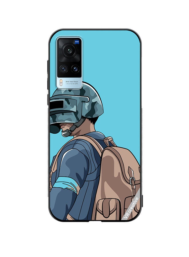 VR CREATIVE Protective Case Cover For Vivo X60 Helmet And In Military Uniform Design Multicolour - Image 1