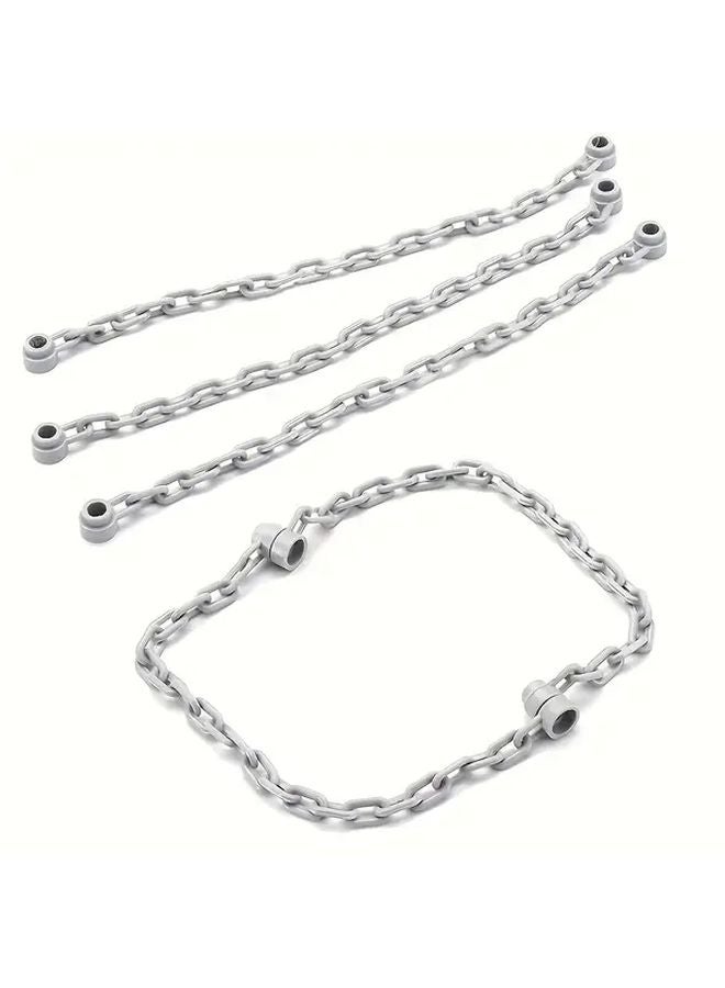 10pcs Dark Gray MOC Scene Long Chain Building Blocks Compatible With Technology Mechanical - Image 5