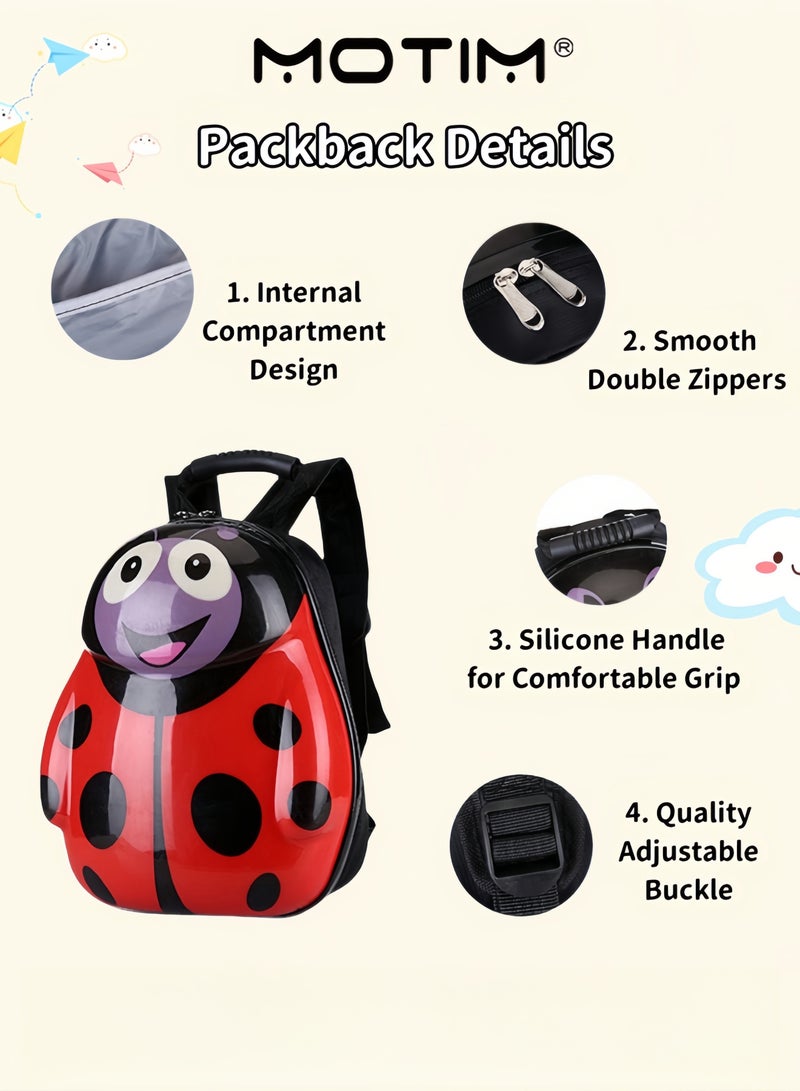 Motim Kids 2pcs Travel Luggage Set in Fun Cartoon Animal Shape Includes 1 Wheeled Luggage ＆ 1 Lightweight Backpack Perfect for Short Trip and Kindergarten  - Image 5