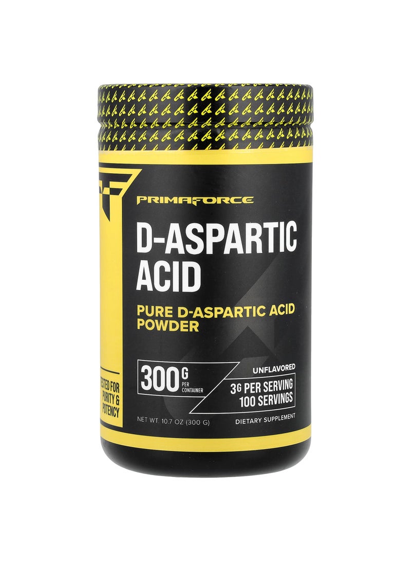 D-Aspartic Acid Powder, Unflavored, 10.7 oz (300 g)