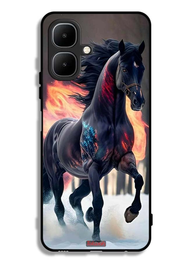 Tolwak Infinix Smart 10 Protective Case Cover Horse Hd