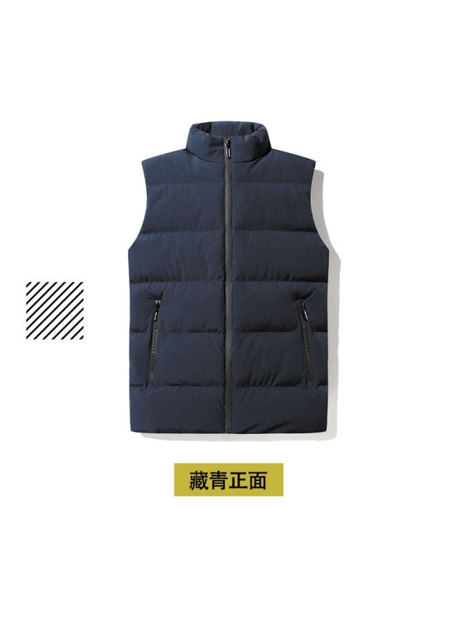 Autumn Winter Down Cotton Training Vest Outdoor Windproof Workwear Sports Vest Customizable