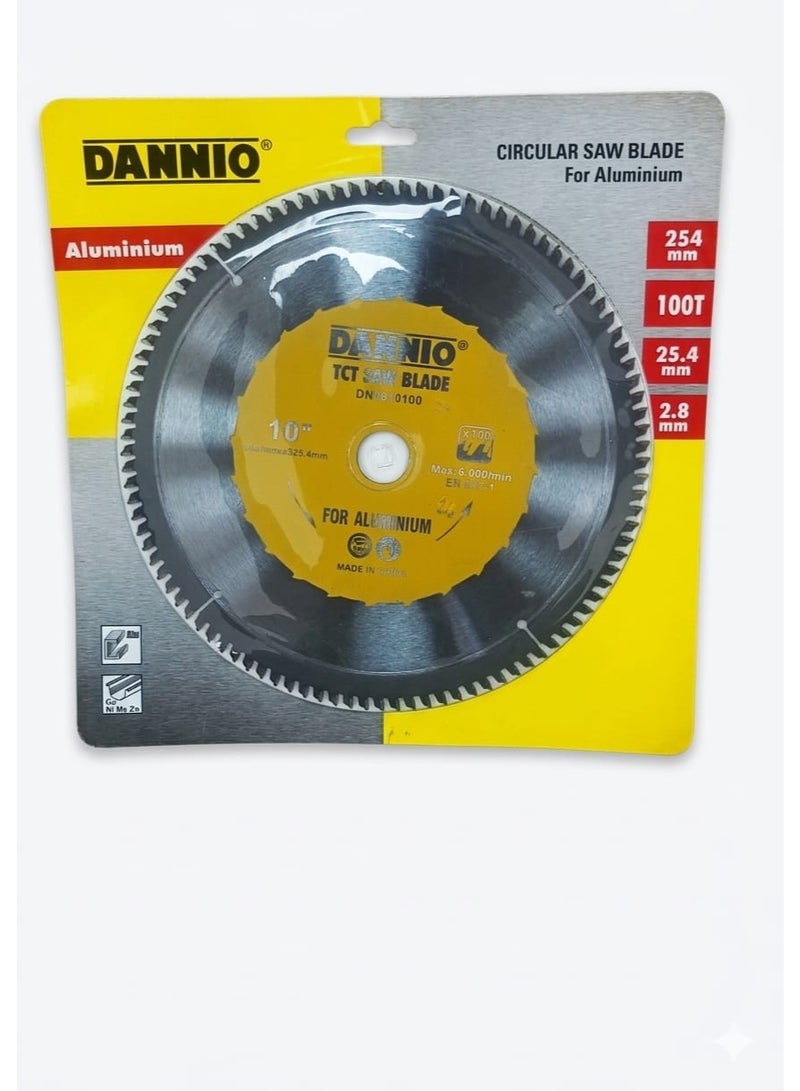 10' Inch 100-Teeth Circular Saw Blade For Aluminium