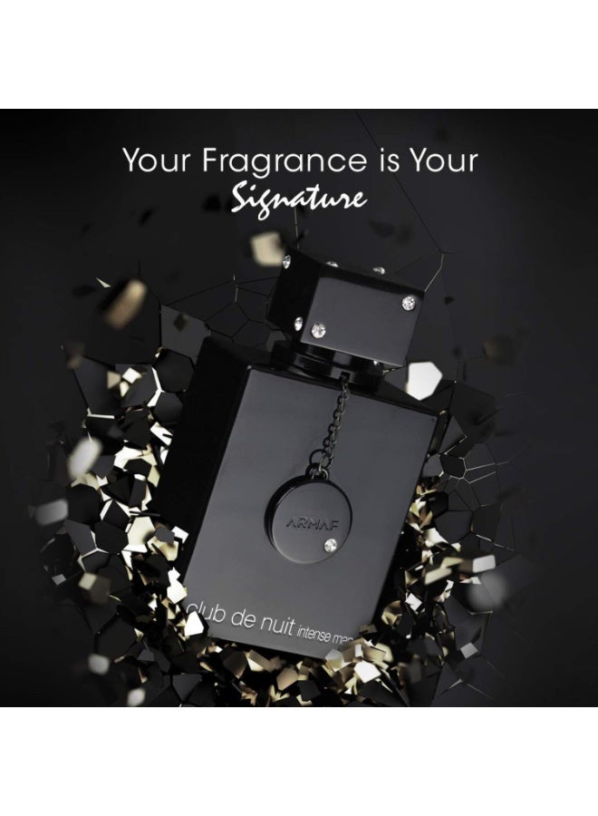 أرماف عطر ارماف كلوب دي نوي انتنس للرجال - او دي تواليت، أسود، 105 مل - Image 3