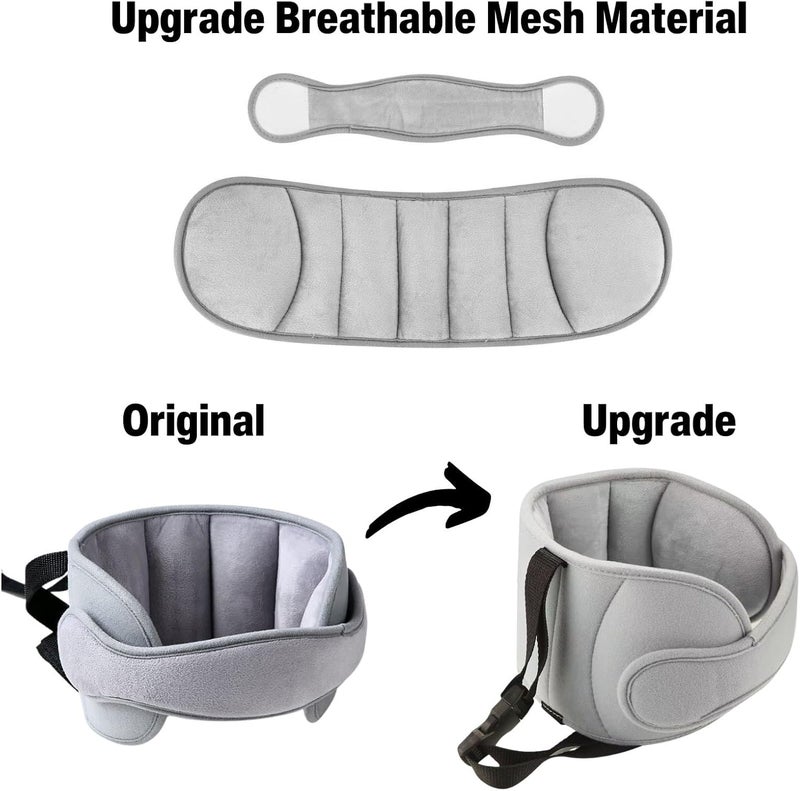 PandaEar Car Seat Toddler Head Support Adjustable Baby Carseat Head Holder Strap for Car Seat Stroller Soft Neck Relief Band for Kids Infants Comfortable Travel Sleep - Image 5