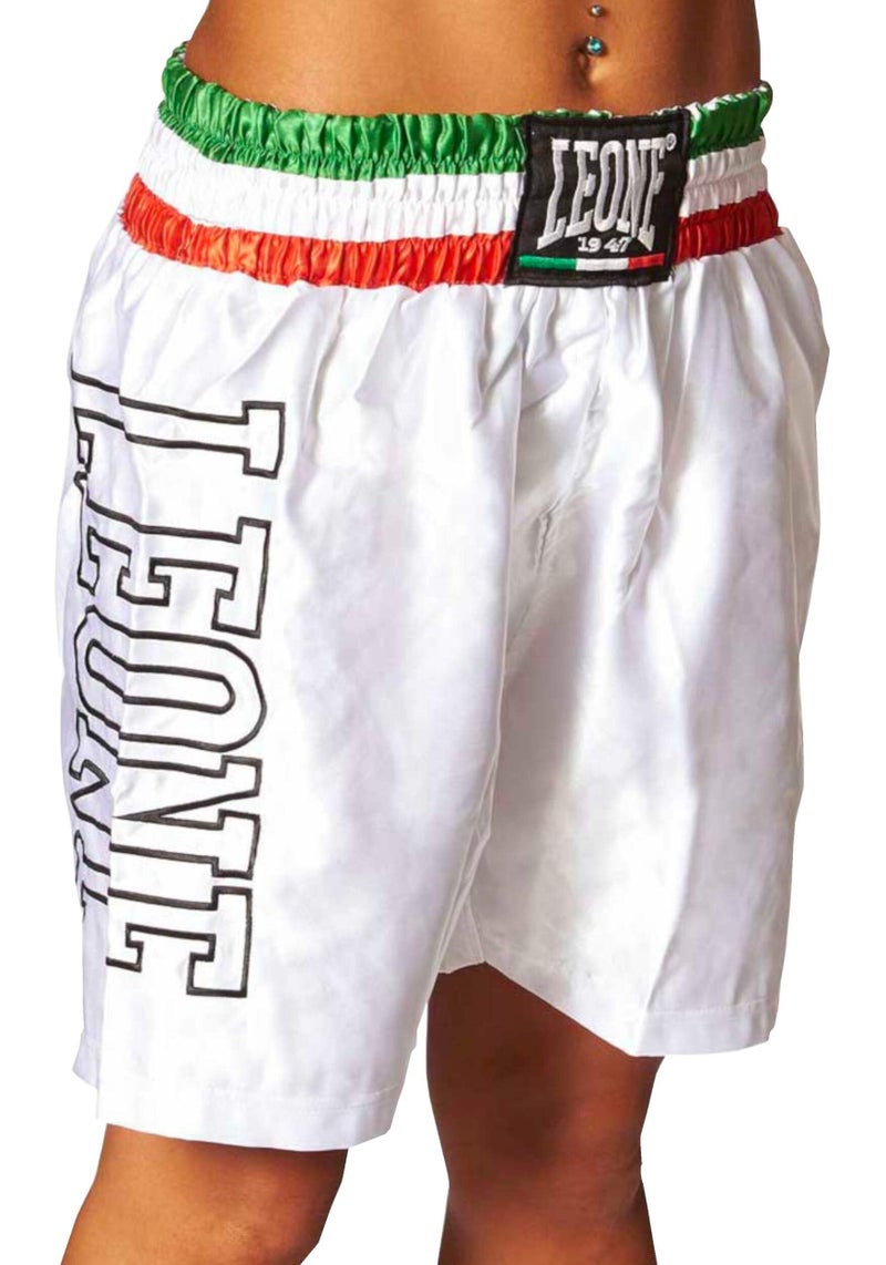 LEONE 1947 UnisexAdults Knee Length Regular fit Boxing Shorts White - Image 2