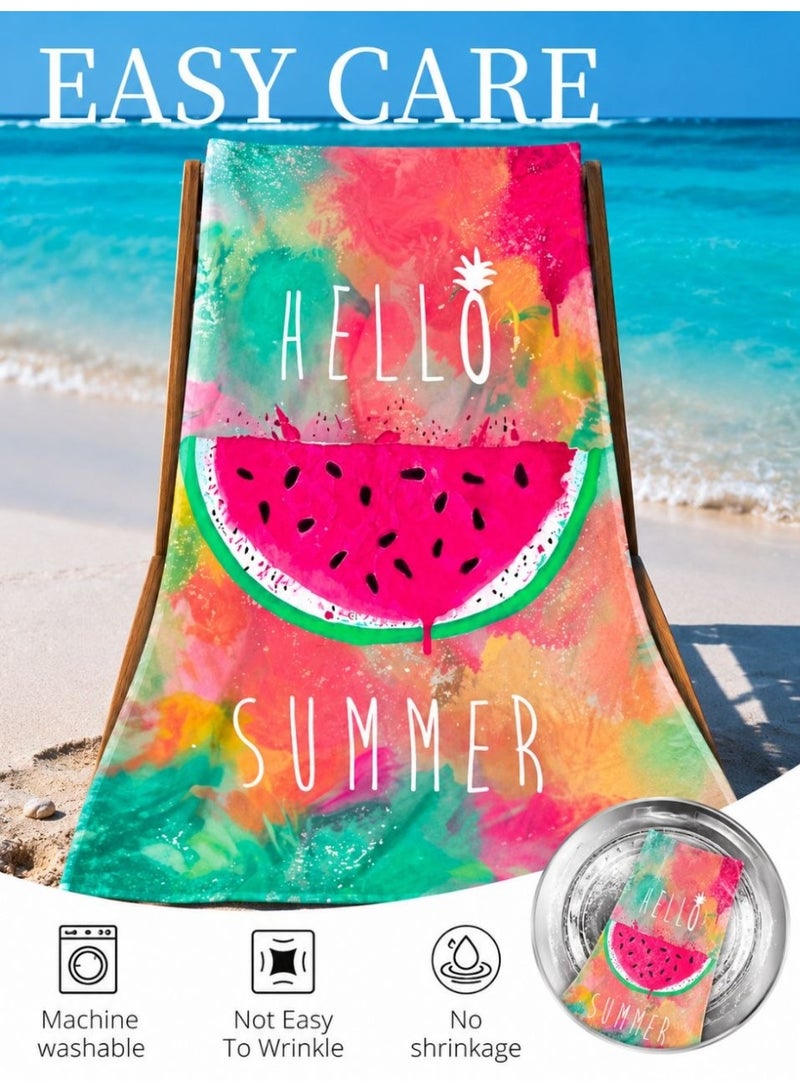 Microfiber Quick Dry Beach Blanket, Towel, Suitable For Swimming,Travel, Camping,Yoga Mat Outings Summer Beach Essentials - Image 2