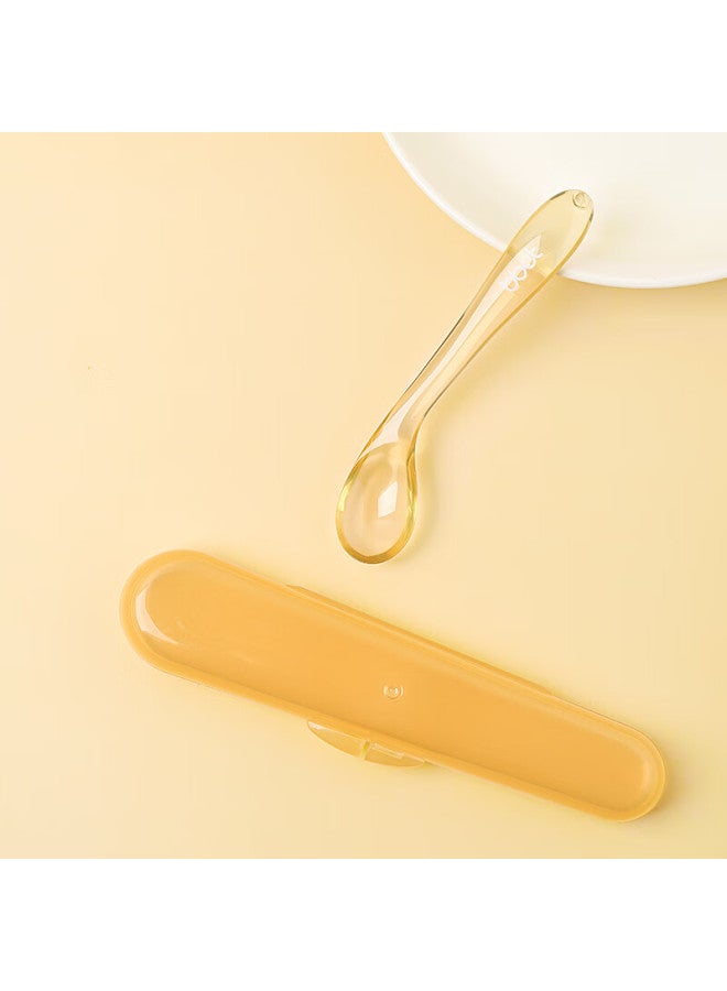 Barbie Elephant Baby Ser Spoon Ppsu Infant Fruit Ser Feeding Tool Spoon Tableware (single Piece)