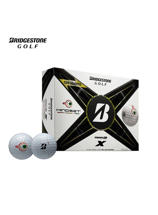 Bridgestone Tour B X Mindset Golf Three-piece Set, White, Bgb2124001wx - Image 1