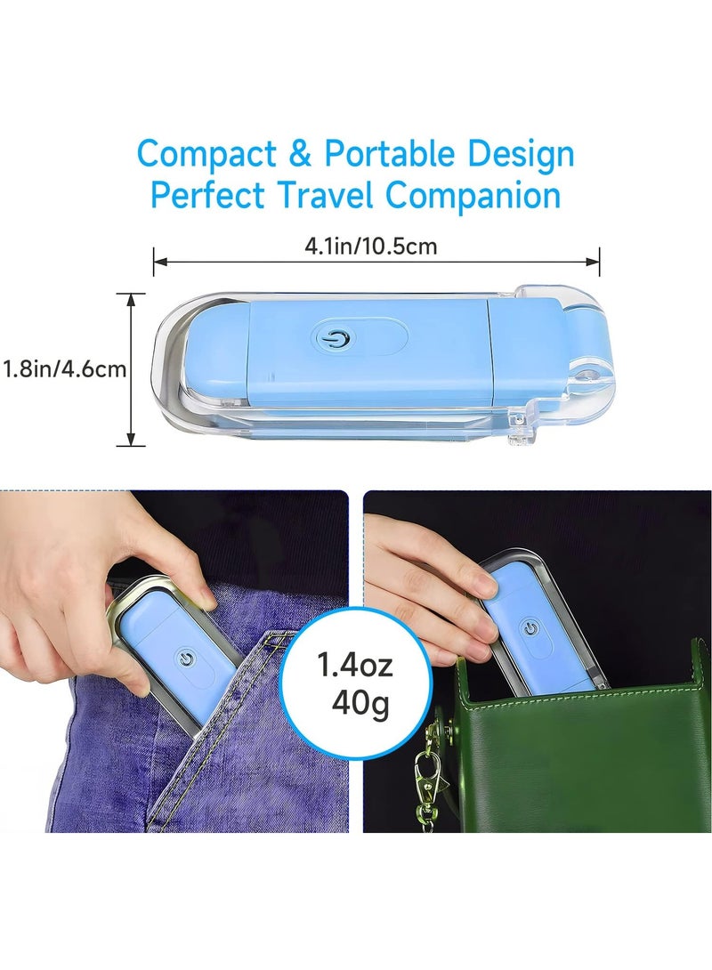 Kimaya USB Rechargeable Book Reading Light, Warm White + Daylight, LED Eye Care Clip on Book Light for Reading in Bed (Blue)  - Image 5