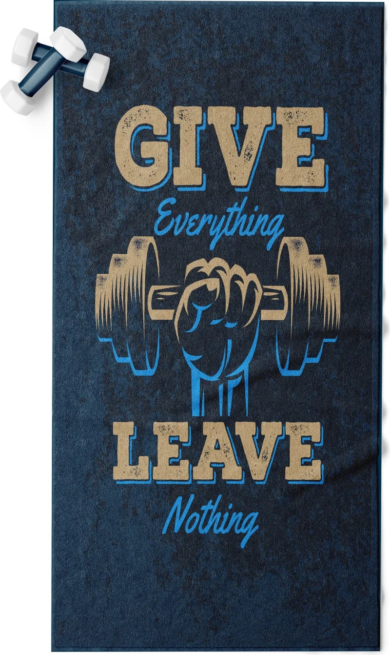 Eray Home Erays Home Erayshome Digital Printed Sports Fitness Towel 50X100 cm 100% Cotton