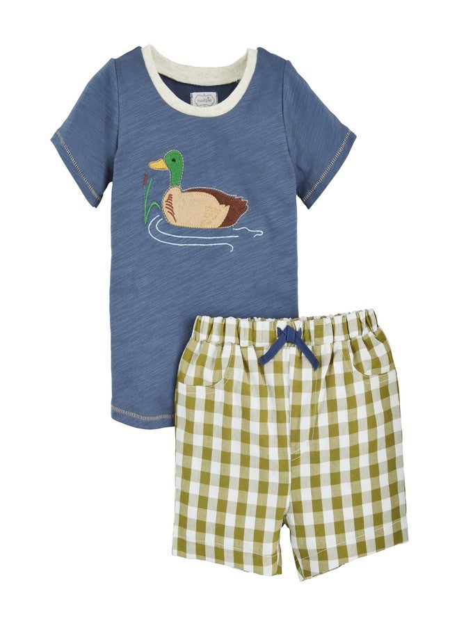 Mud Pie Boys Gone Fishing Short Set; 24 Months-3T - Image 1