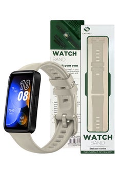 CATANES Huawei Band 8 Watch Band for Men Women Sport Watch Strap Lightweight Silicone Replacement Band Grey  - Image 4