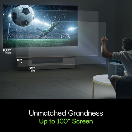Lumio Arc 7 Portable Home Projector | Official Google TV + Netflix | Native 1080p Full HD | Sealed Light Engine | 400 ANSI Lumens | 4K Support | Auto Keystone | Dolby Audio | 16W Bluetooth Speaker - Image 3