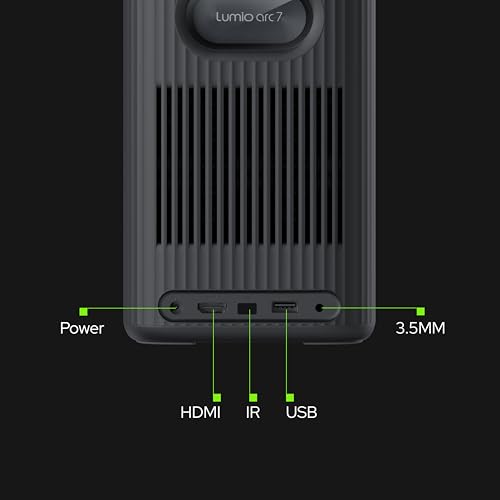 Lumio Arc 7 Portable Home Projector | Official Google TV + Netflix | Native 1080p Full HD | Sealed Light Engine | 400 ANSI Lumens | 4K Support | Auto Keystone | Dolby Audio | 16W Bluetooth Speaker - Image 5
