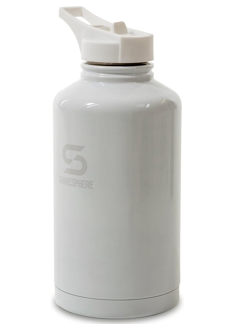 شيكسفير إبريق ترطيب ShakeSphere مزدوج الجدار من الفولاذ - 1.8 لتر، أبيض