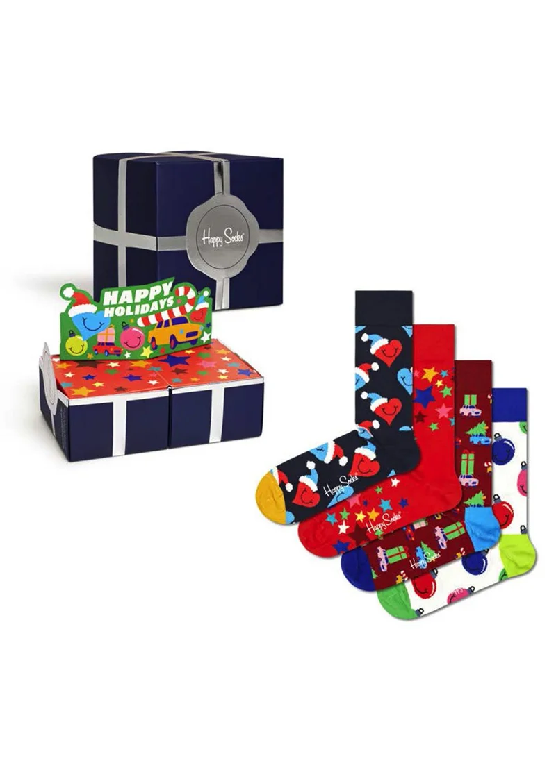 هابي سوكس 4-PACK HOLIDAY VIBES GIFT SET