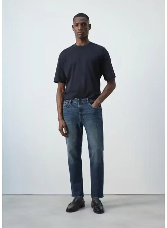 Mango Man TO-TEJANO OSCURO Jan Slim-Fit Jeans for Men | Best Price UAE