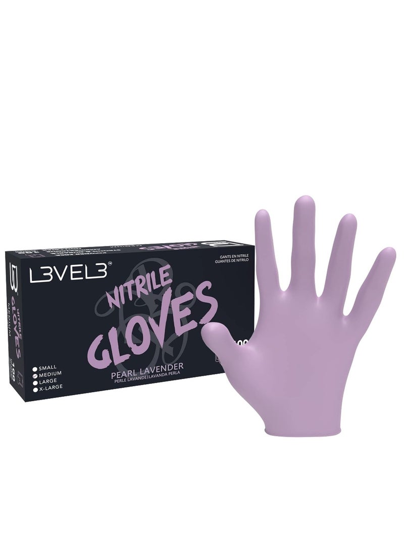 L3VEL3 Level 3 Nitrile Gloves - Professional Heavy Duty Disposable Gloves - Latex Free - Fits Snug - Box of 100  - Image 1
