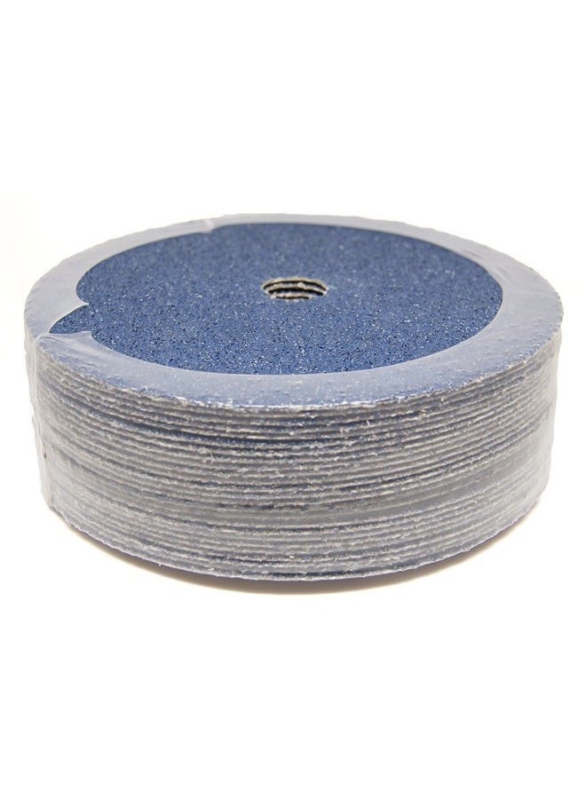 Benchmark Abrasives 7 Inch Sanding Discs Zirconia Resin Fiber Grinding Disc for Grinding, Stripping on Wood, Fiberglass, Steel, Metal, 7/8" Arbor Angle Grinder Sanding Disc, 25 Pack - 60 Grit - Image 1