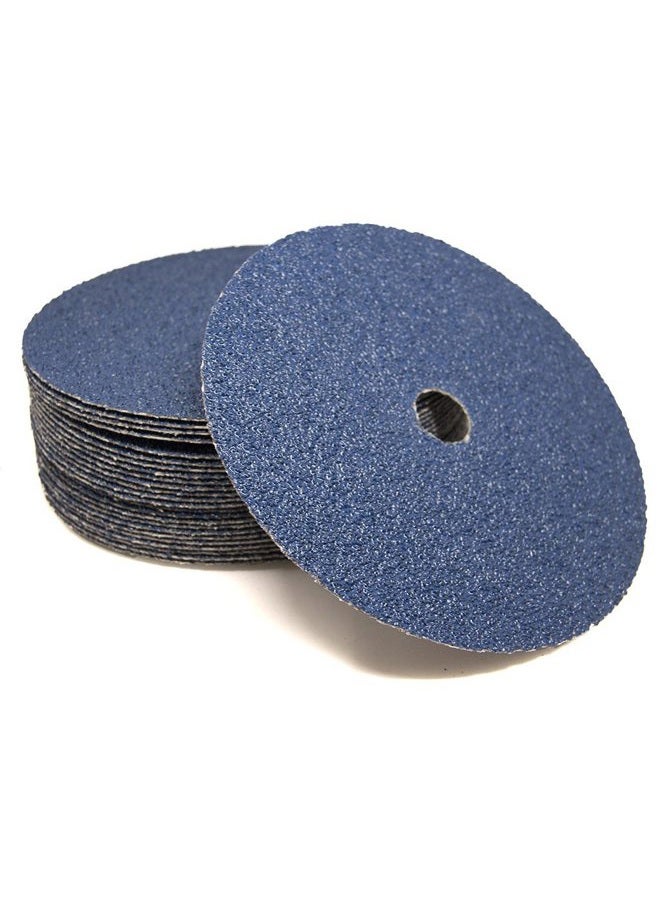 Benchmark Abrasives 7 Inch Sanding Discs Zirconia Resin Fiber Grinding Disc for Grinding, Stripping on Wood, Fiberglass, Steel, Metal, 7/8" Arbor Angle Grinder Sanding Disc, 25 Pack - 60 Grit - Image 2