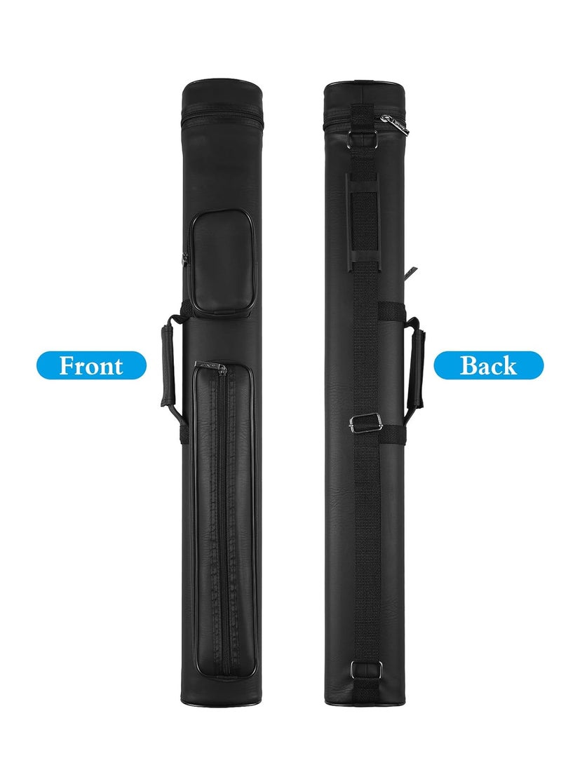 Spall 2x2 Hard Cue Case for Billiard/Pool | Holds 2 Butts & 2 Shafts | Durable Tube Cue Stick Carrying Case with Shoulder Strap - Image 2