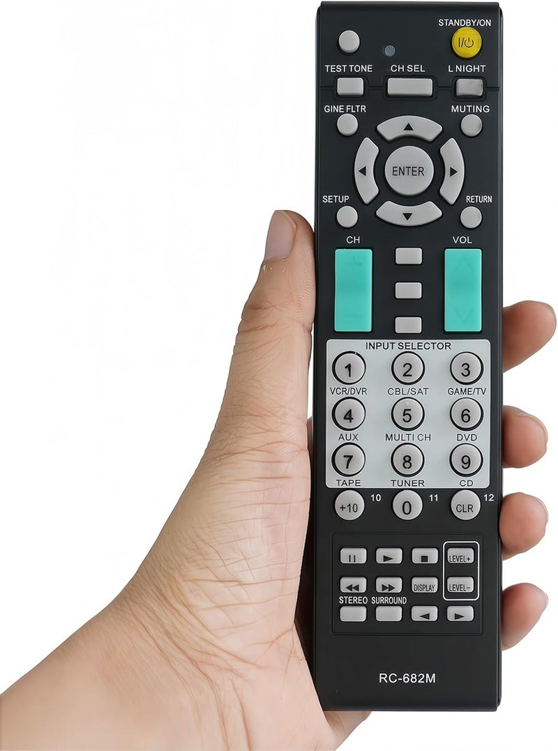 Universal Replacement Remote Controller Compatible for Onkyo A/V Receiver TX-NR808 TX-NR818 TX-NR828 TX-DS494 SR501 SR502 SR504 SR603 - Image 1
