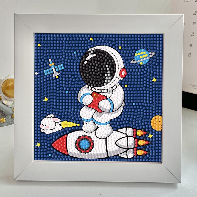 Framed Diamond Painting Full Diamond Astronaut 2023 New Children'S Handmade Diy Crystal Stickers Spaceman - Image 1